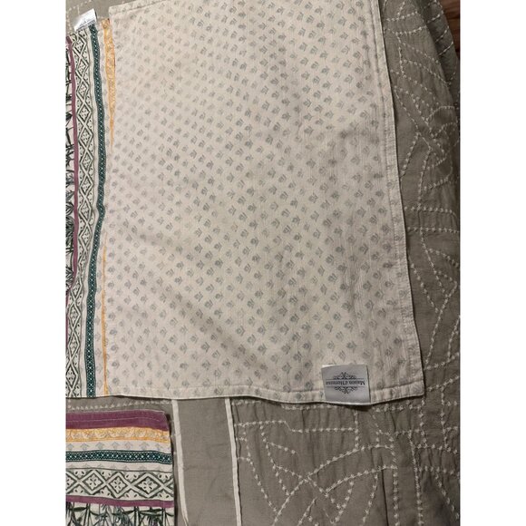 4 Maison DHermine Cotton Floral Botanical Design Place-mats Reversible Cotton - Picture 3 of 11